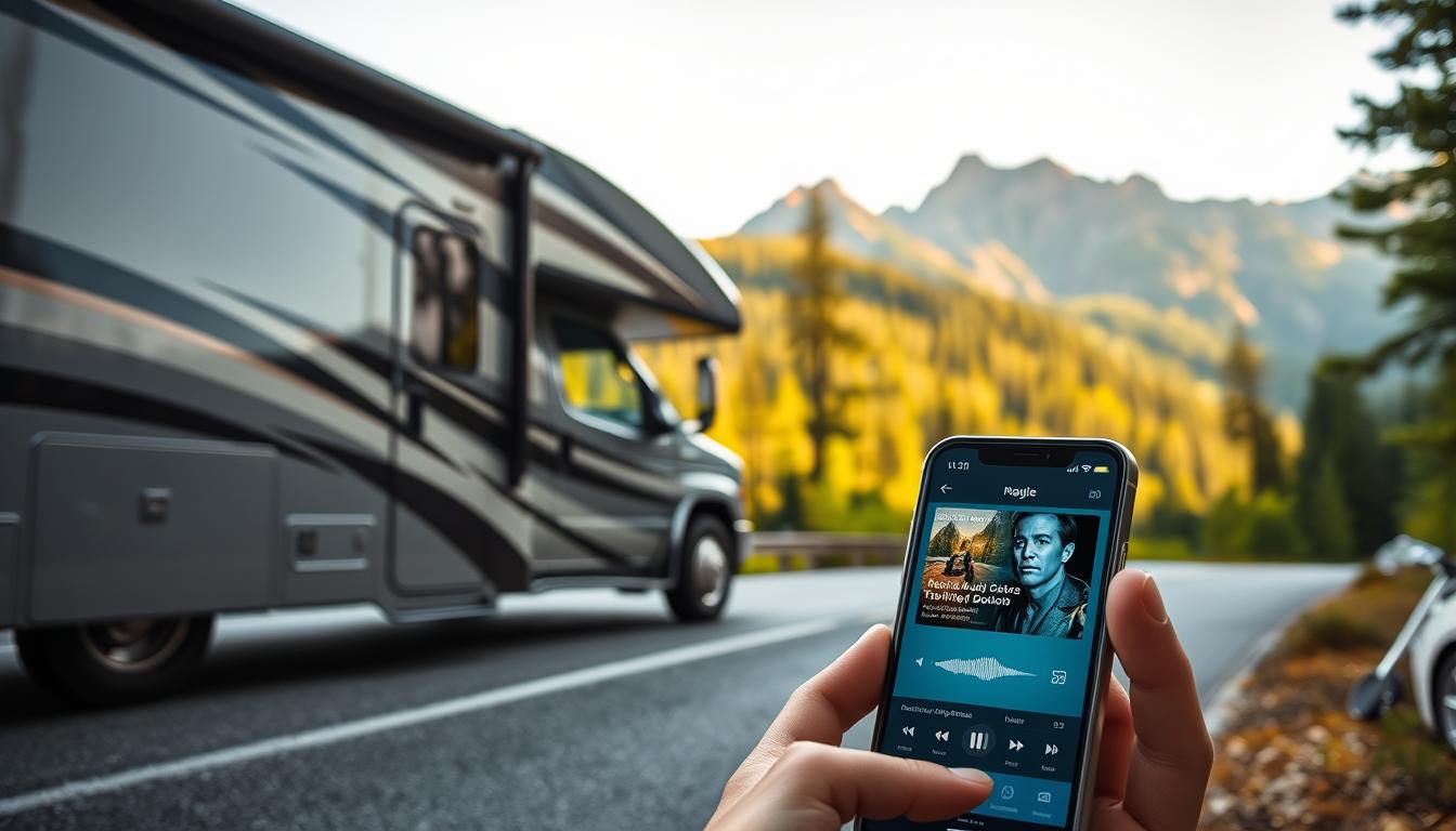 Audiobook apps for Class C motorhome