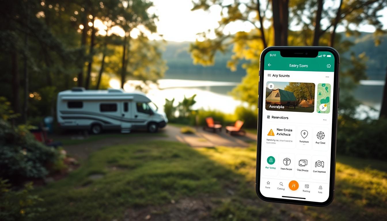 Campsite availability apps for Class C motorhome