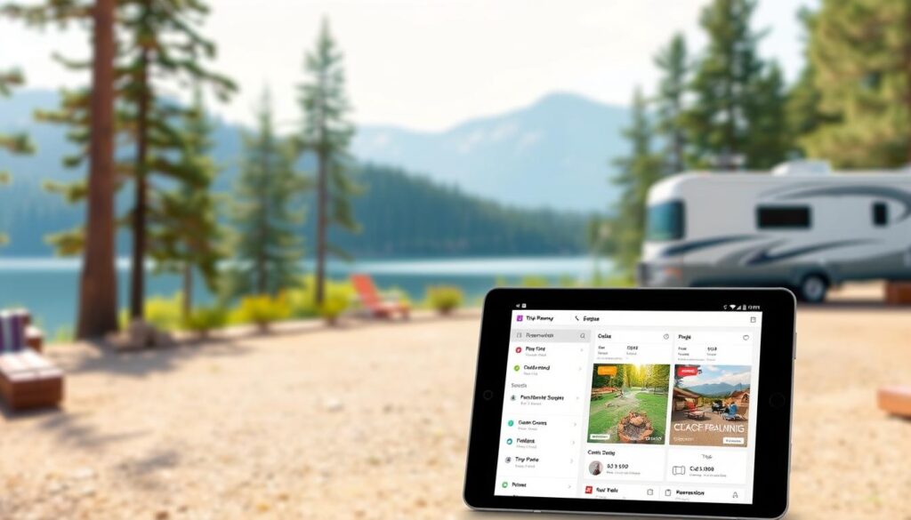 KOA Trip Planner for camping reservations