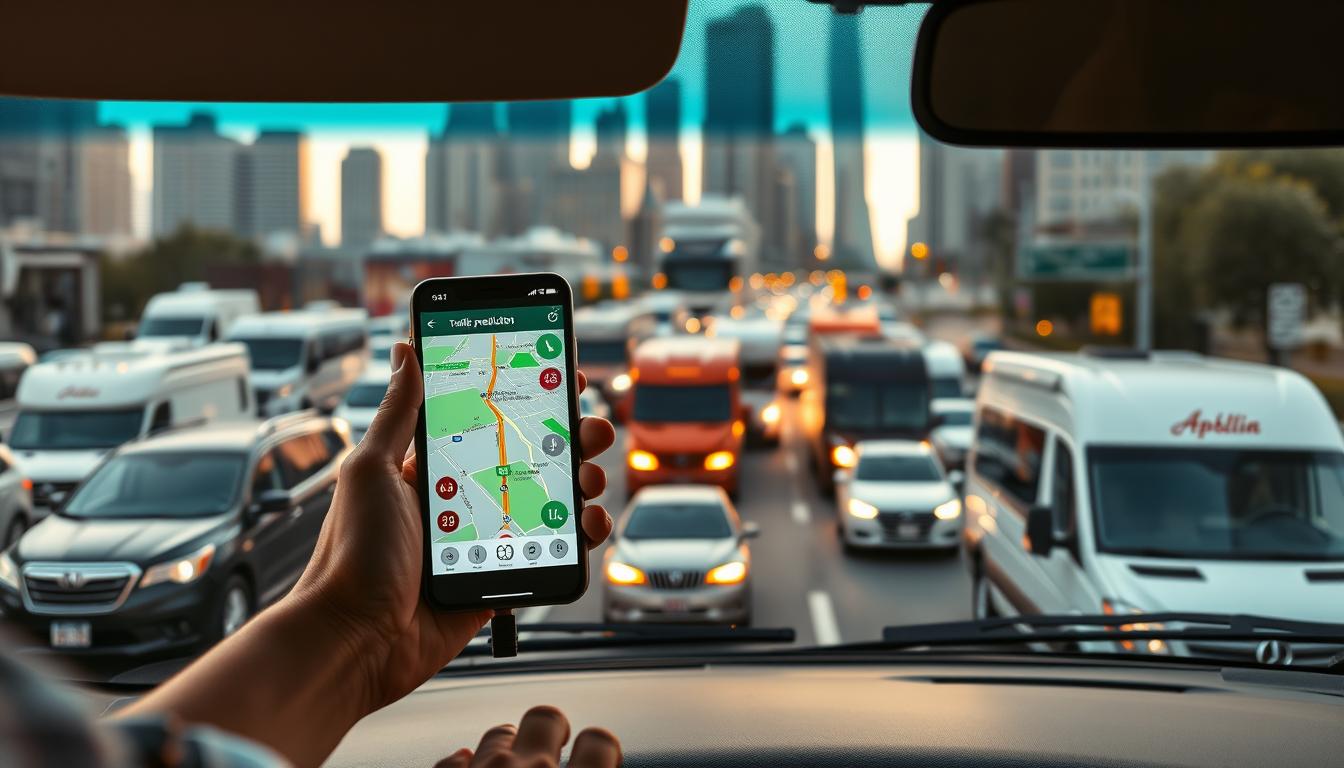 Traffic prediction apps for Class C motorhome