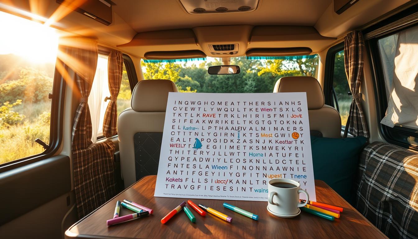 Word search games for Class C motorhome