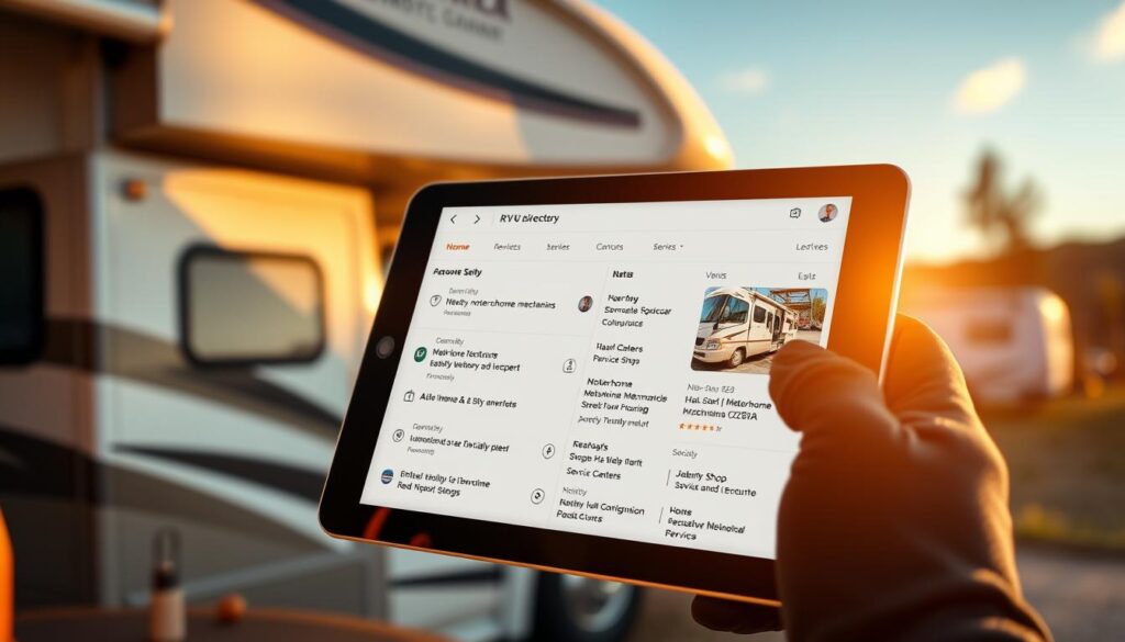 mobile service directories for RVs