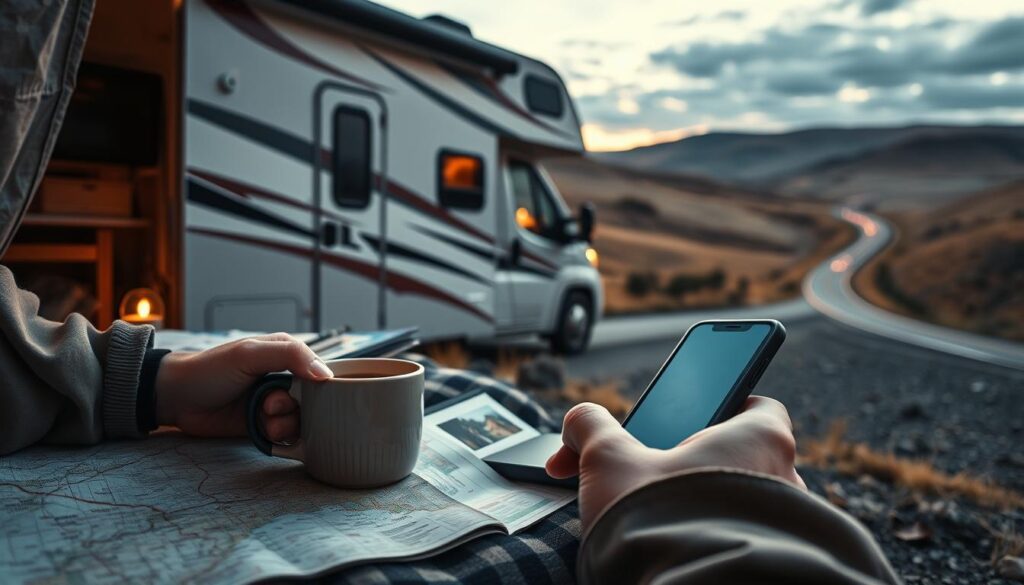 on-the-road campsite planning