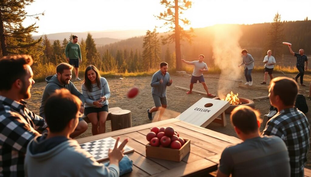 outdoor games and board games adventure