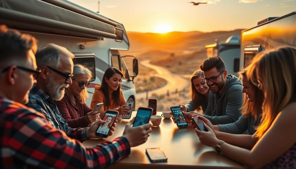 social sharing apps in the RV community