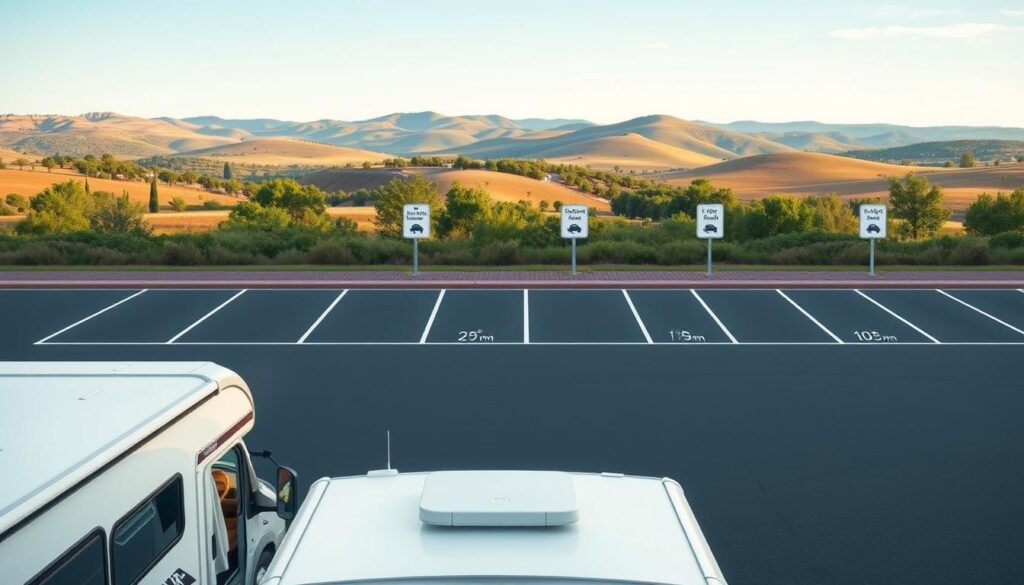 Class C motorhomes parking guidelines
