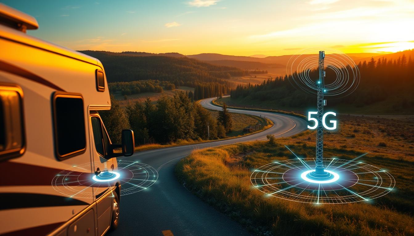 Identifying 4G/5G Coverage Areas on Class C Motorhome Routes