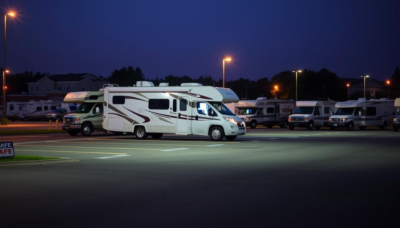 Identifying Safe Overnight Stops with Class C Motorhomes