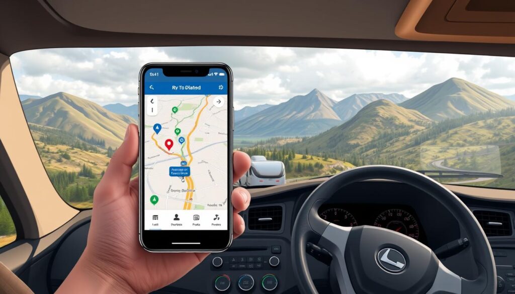 RV navigation apps for travel planning