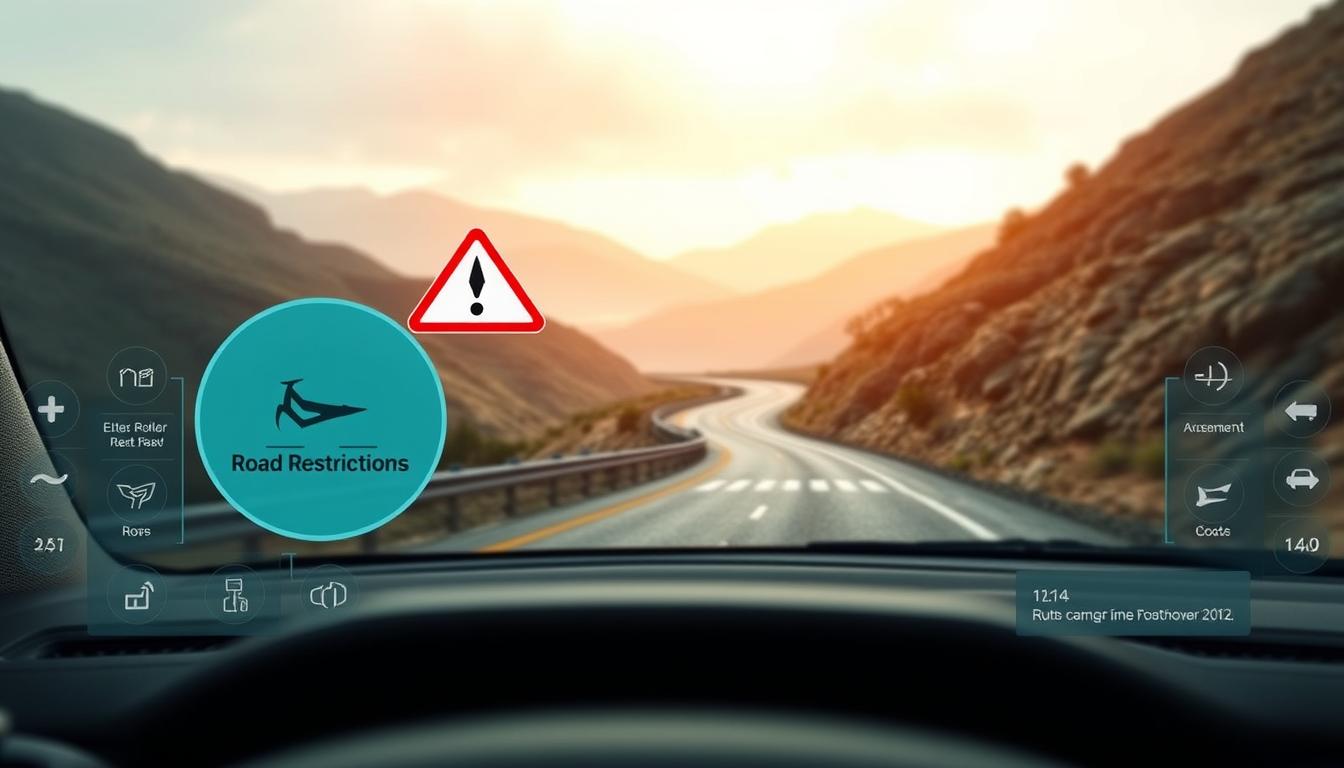 Road Restrictions Alerts for Class C Motorhomes