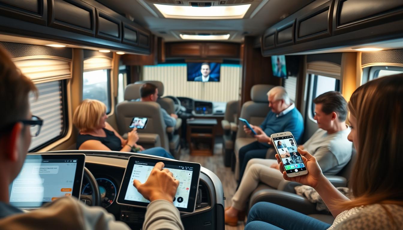 apps for communication in Class C motorhome networks