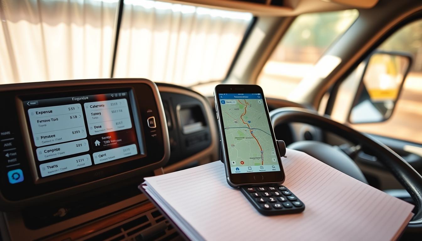 apps for detailed financial planning for Class C RV trips