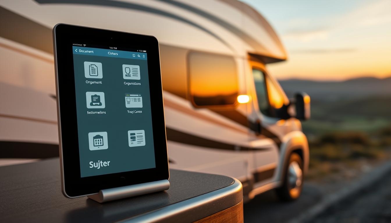 apps for digital storage of travel documents in Class C RV