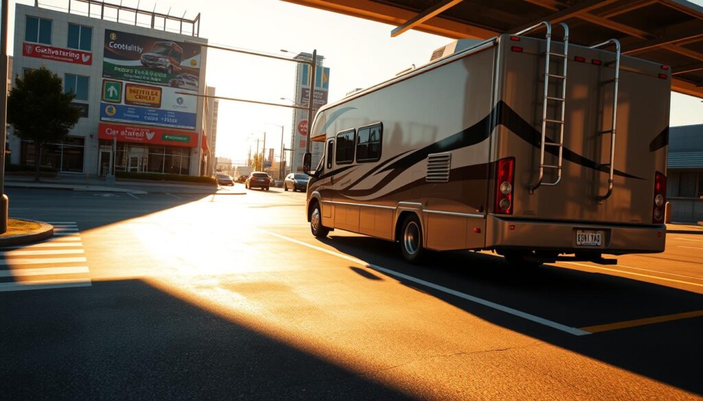 parking training for Class C motorhomes