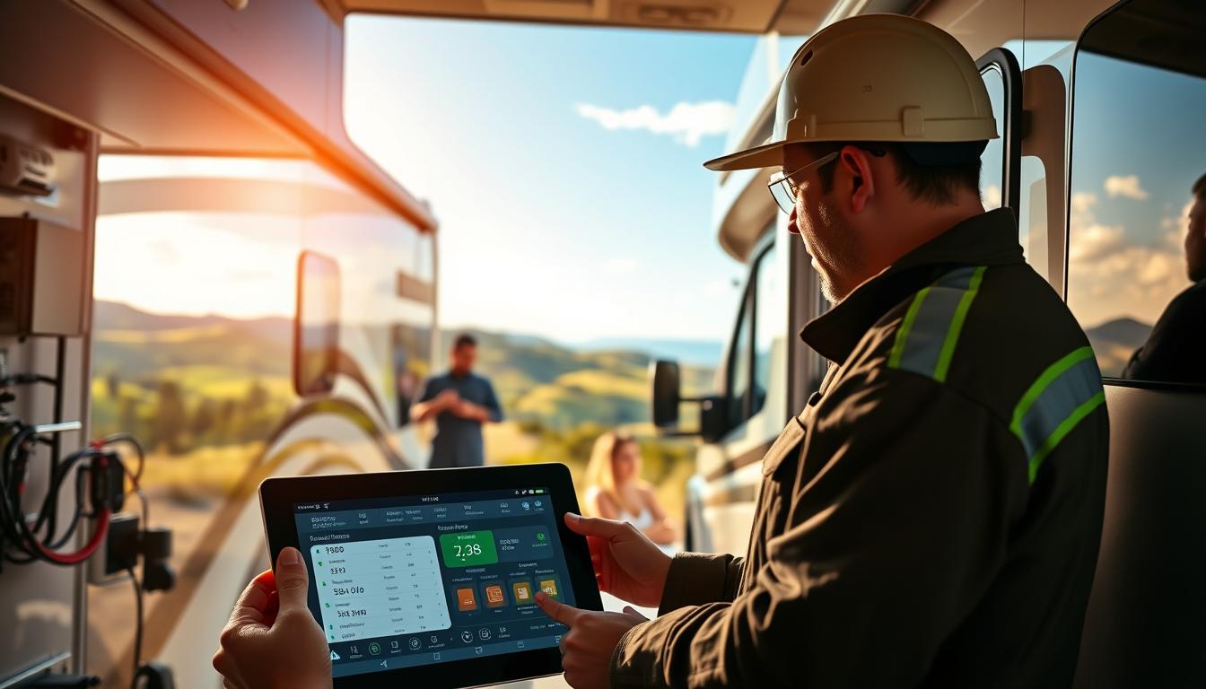 tools for remote monitoring of electrical systems in Class C RV