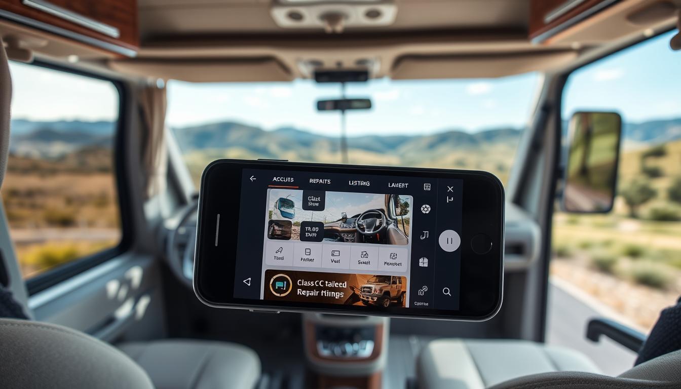 apps to find specialized repair shops for Class C motorhome