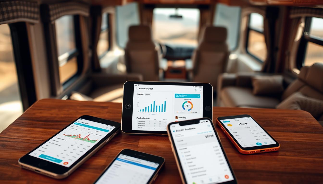 budget tracking apps for Class C motorhome travel