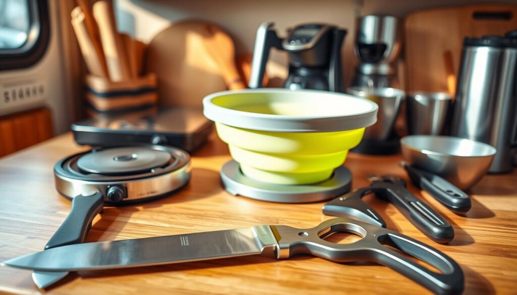 essential kitchen tools for motorhome kitchens