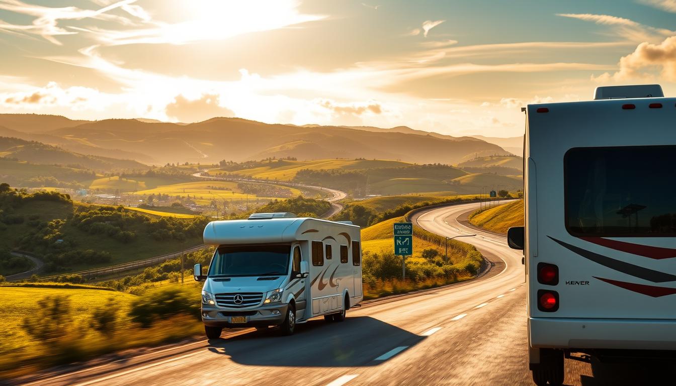 guides with toll-free alternative routes for Class C motorhome