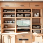 modular organization guides for Class C motorhome