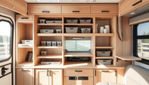 modular organization guides for Class C motorhome