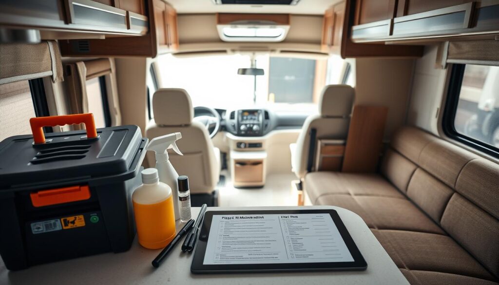 RV interior maintenance