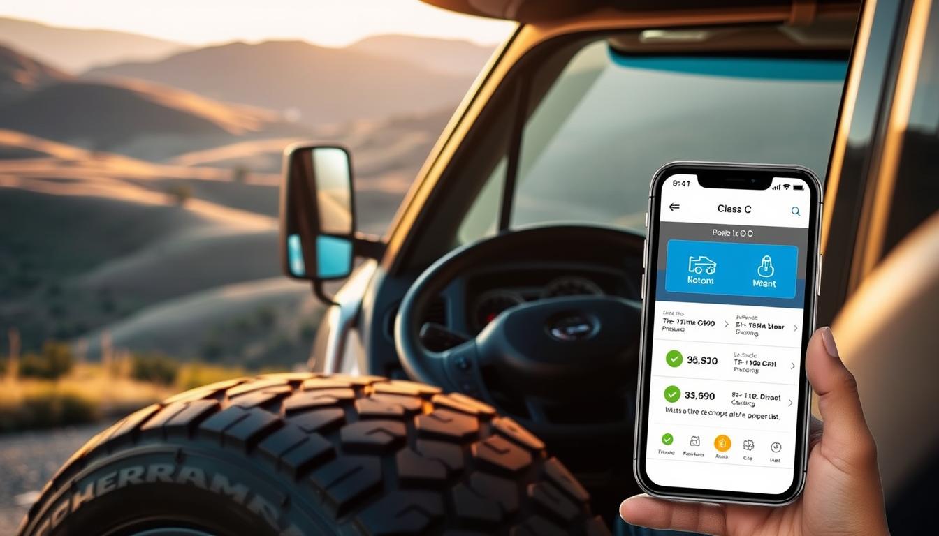 apps to monitor tire pressure in Class C motorhome