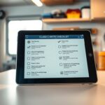 digital checklists for Class C motorhome maintenance
