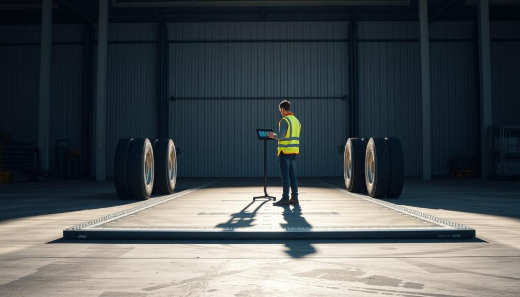 truck scales for weight distribution analysis