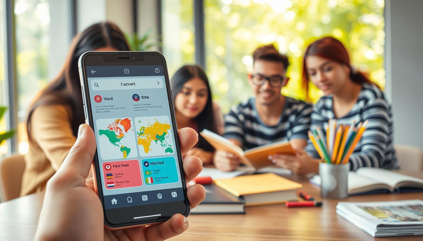 flashcard apps for exchange courses