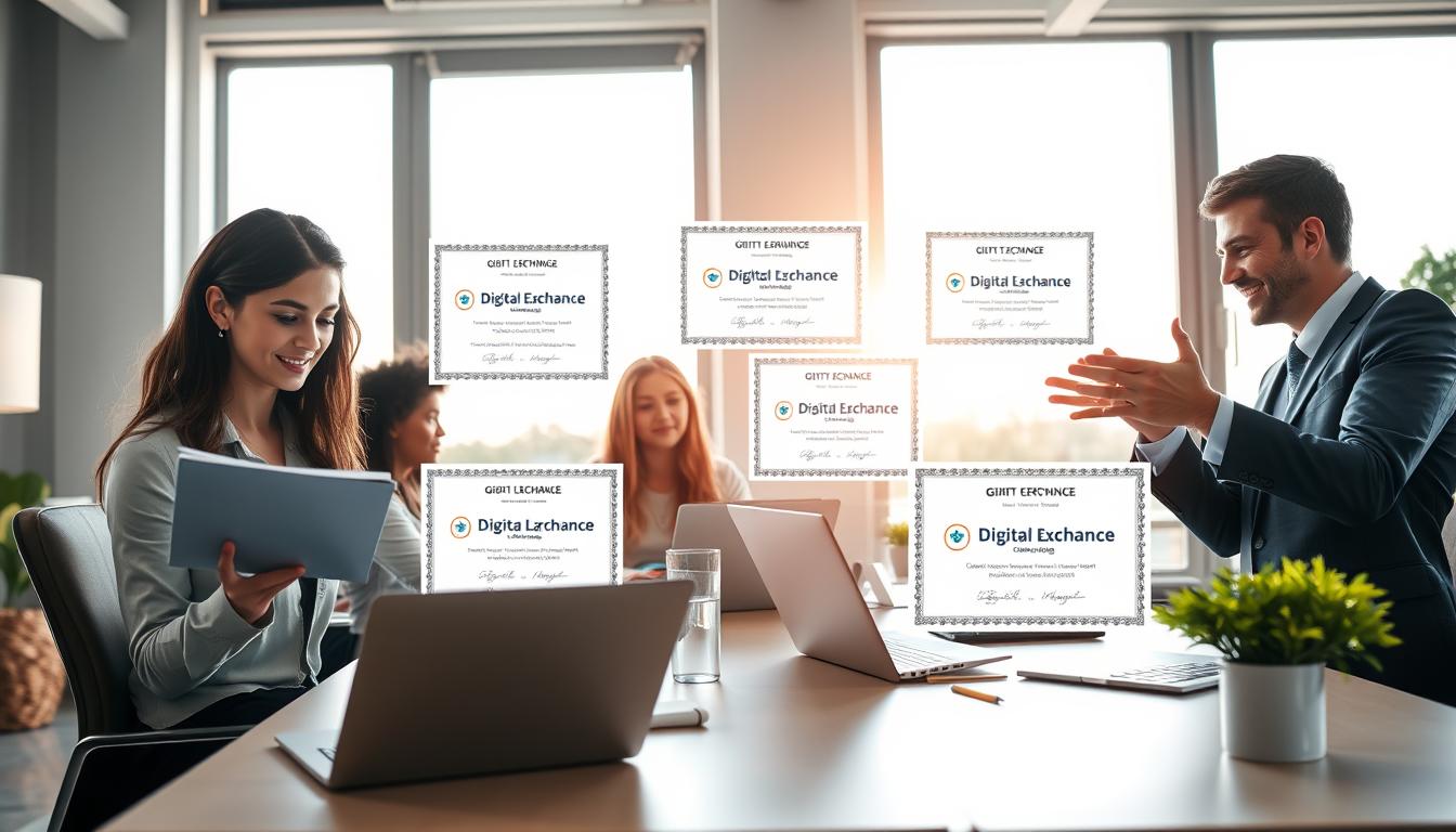 free digital exchange courses with certificates