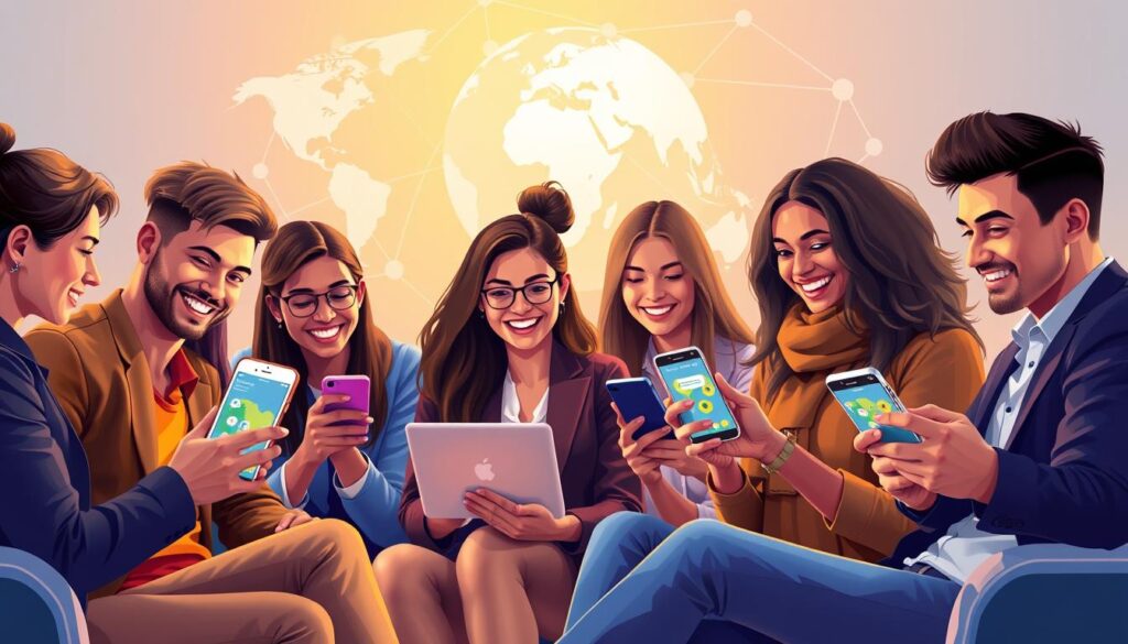 global networking apps