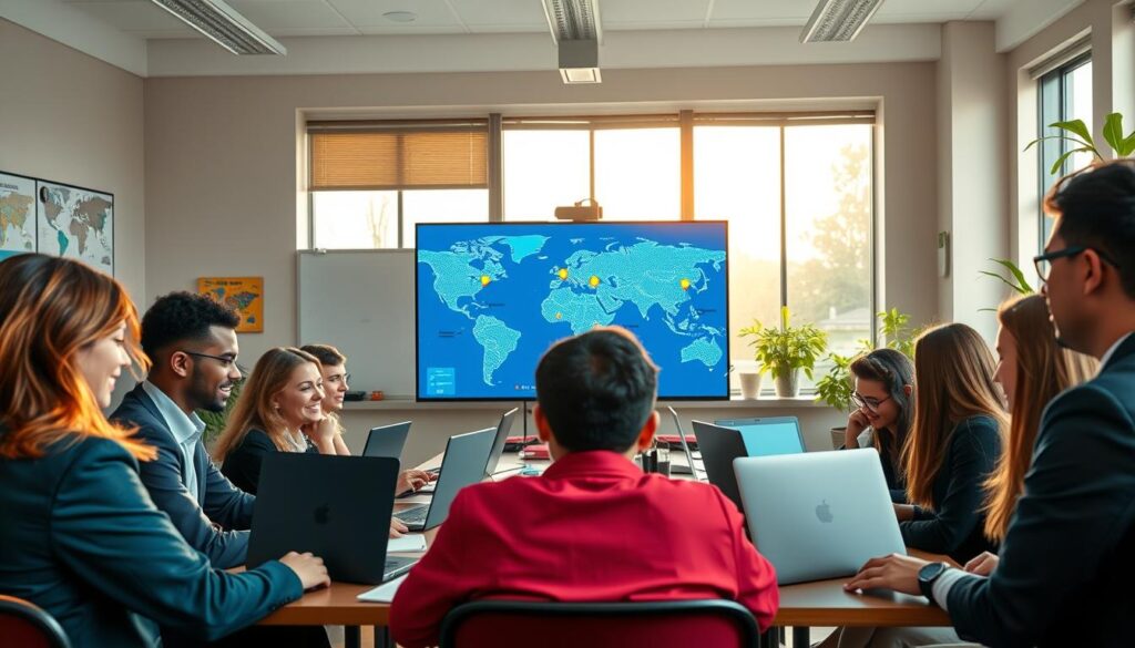 virtual exchange classroom